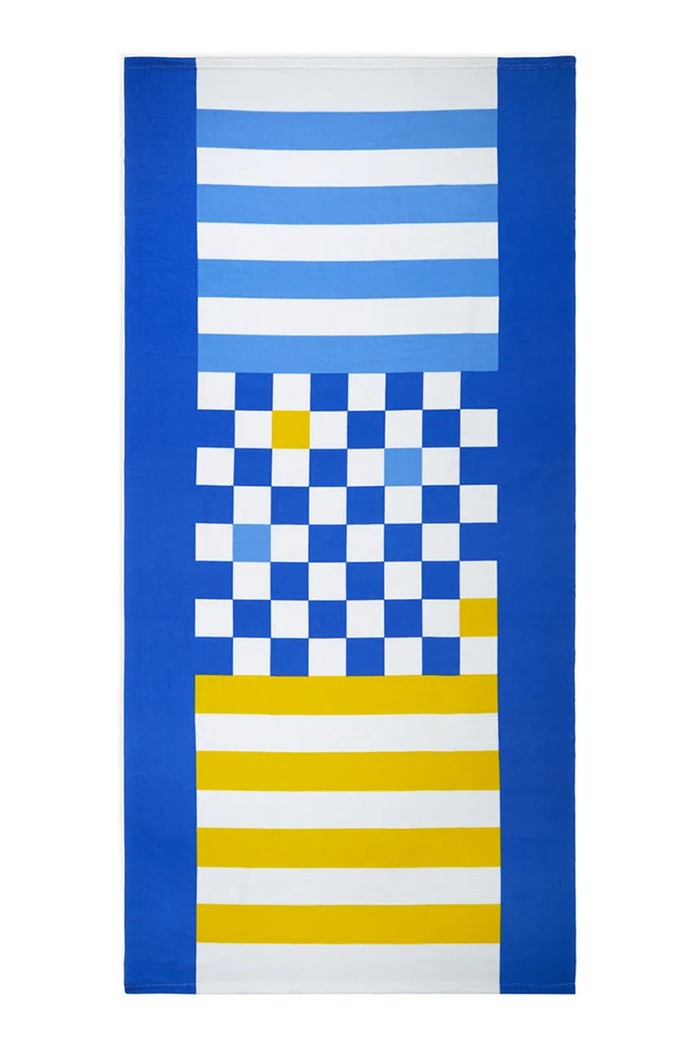 Balvi ręcznik plażowy z grą w warcaby 90 x 180 x 0,2 cm multicolor 28272