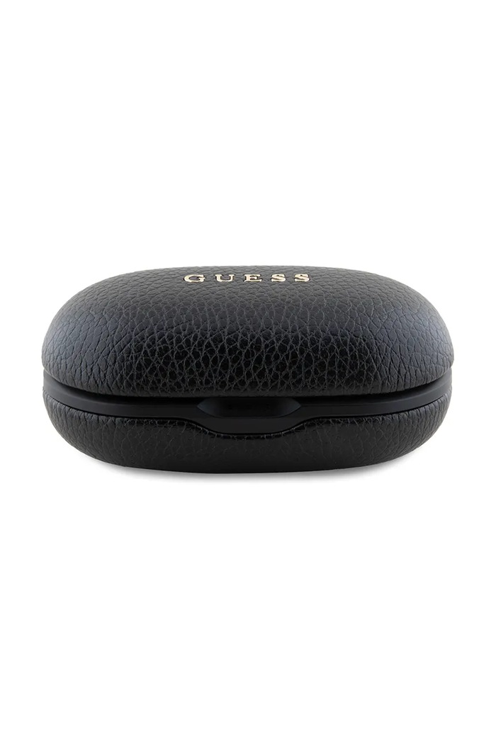 Bezdrátová sluchátka do uší Guess Grained Classic Logo černá GUTWSPGTSPSK
