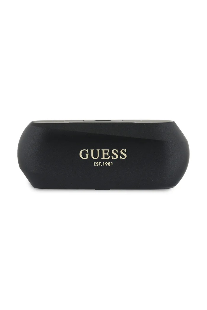 Decor Bezdrôtové slúchadlá Guess Elongated Metalic Printed Logo GUTWSC2MCDSK čierna