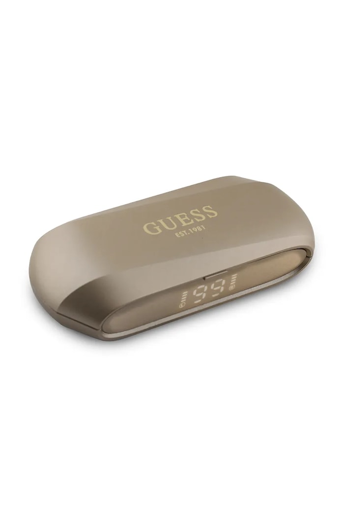 Bezdrôtové slúchadlá Guess Elongated Metalic Printed Logo GUTWSC2MCDSD žltá AA00