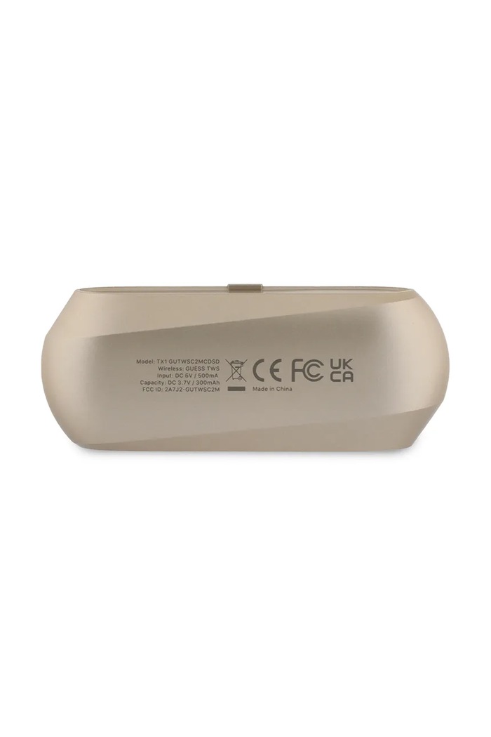 Bezdrôtové slúchadlá Guess Elongated Metalic Printed Logo GUTWSC2MCDSD