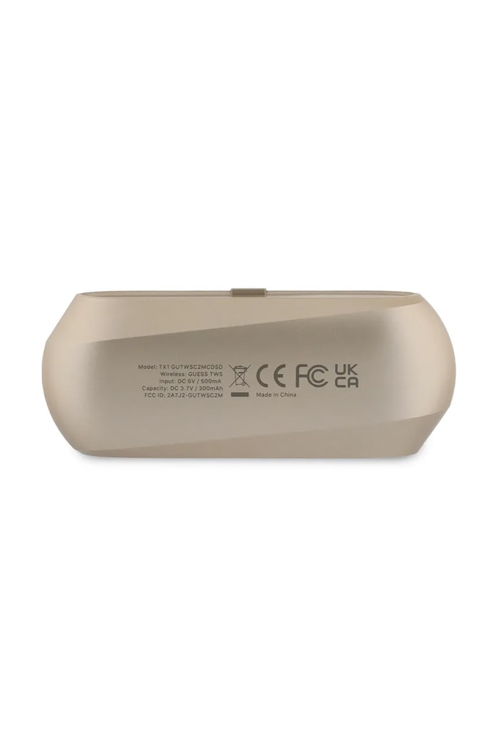 Bezdrôtové slúchadlá Guess Elongated Metalic Printed Logo GUTWSC2MCDSD