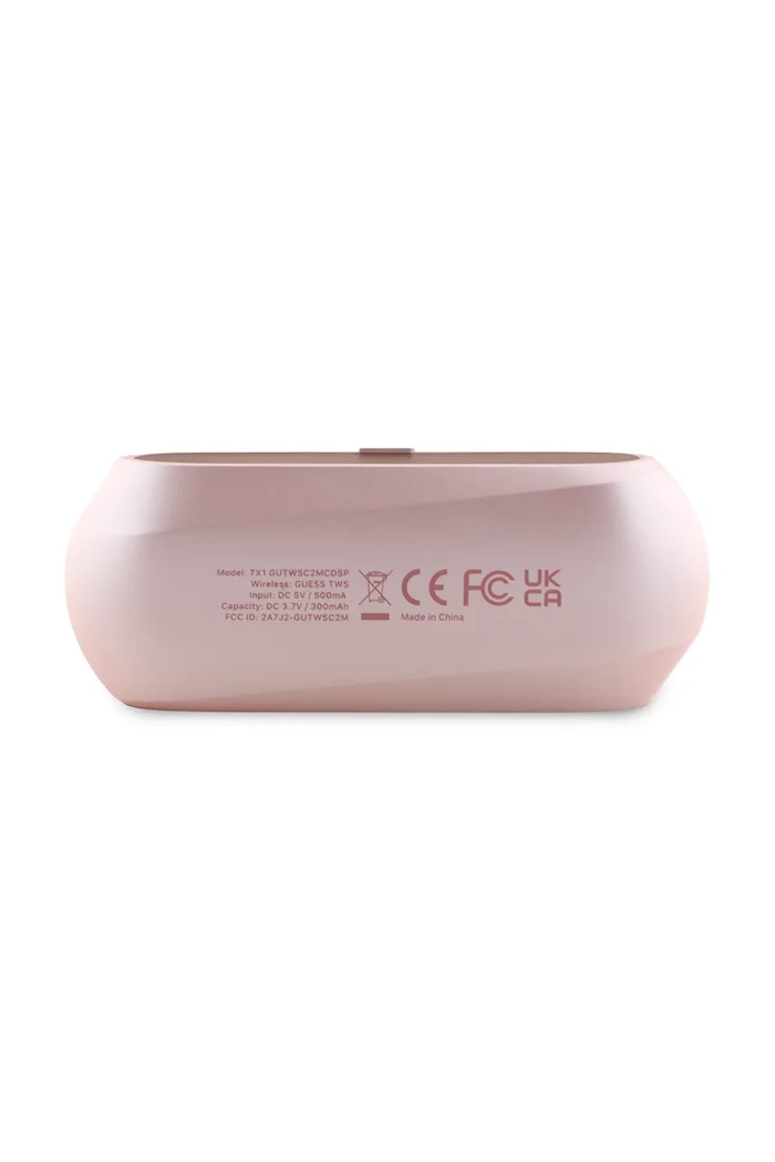 Bezdrôtové slúchadlá Guess Elongated Metalic Printed Logo GUTWSC2MCDSP