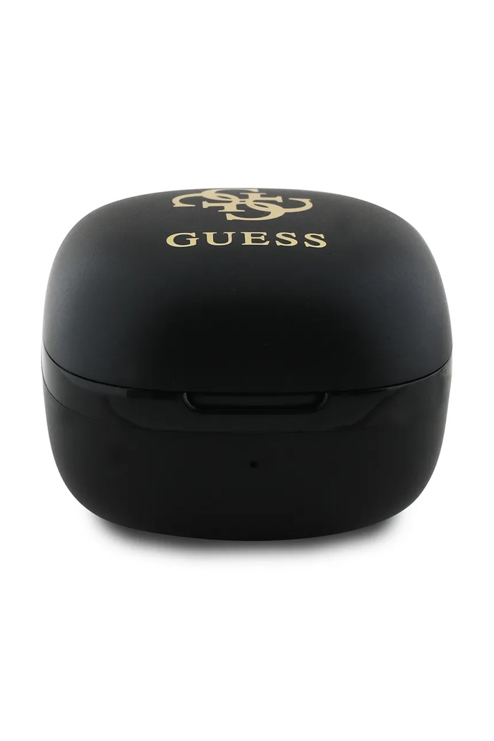 Bežične slušalice Guess Iridescent 4G Printed Logo crna GUTWSJ144ESK
