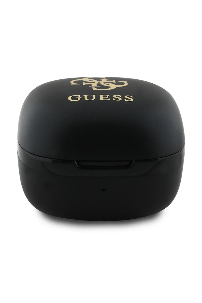 Bežične slušalice Guess Iridescent 4G Printed Logo crna GUTWSJ144ESK