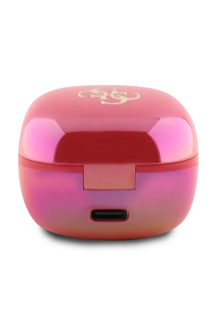 Bezdrôtové slúchadlá Guess Iridescent 4G Printed Logo GUTWSJ144ESF ružová