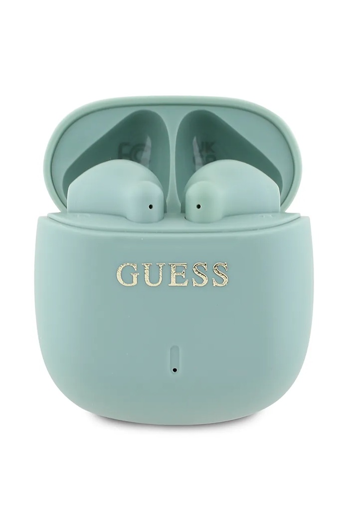 Bezdrôtové slúchadlá Guess Printed Classic Logo zelená GUTWSJ14ESGN