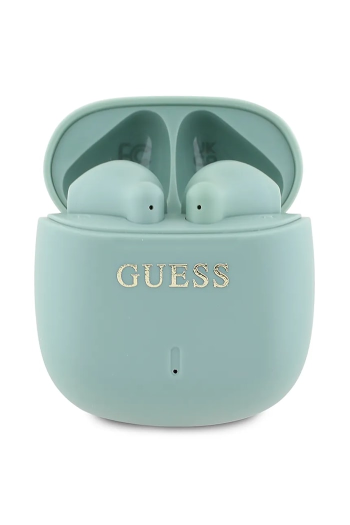 Bezdrôtové slúchadlá Guess Printed Classic Logo zelená GUTWSJ14ESGN