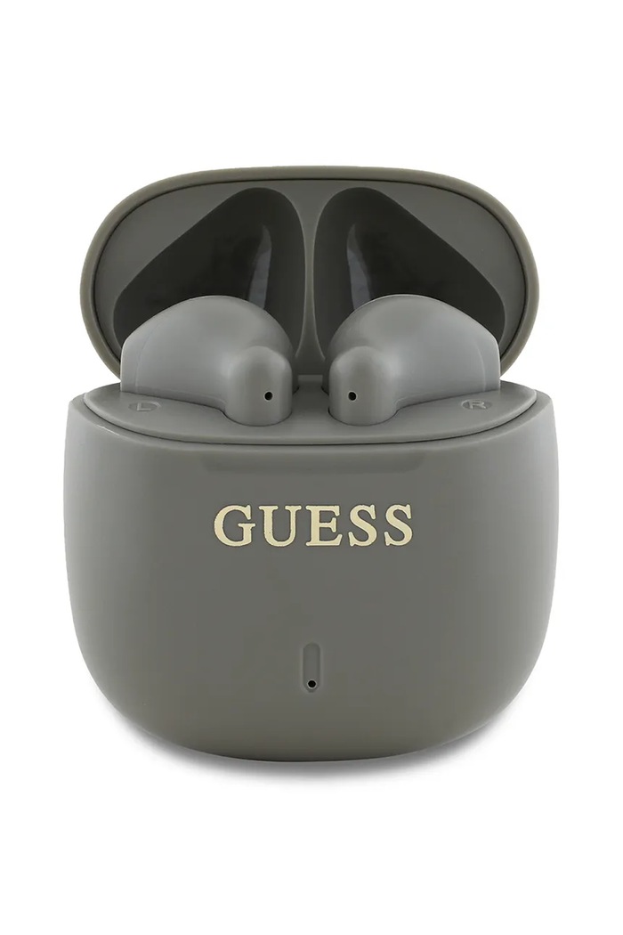 Guess căști wireless Printed Classic Logo gri GUTWSJ14ESGE