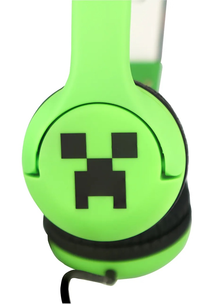 Lifestyle OTL căști wireless pentru copii, tip on-ear x Minecraft MC1229 verde