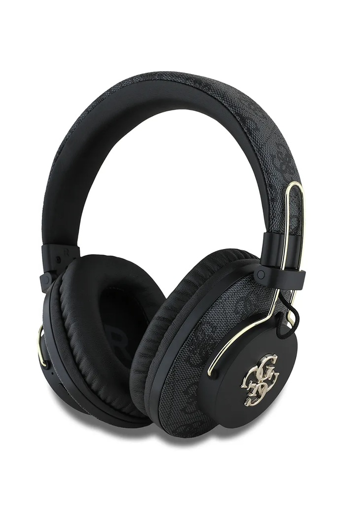 Bezdrôtové slúchadlá Guess Metal 4G Logo čierna GUBHS72P4FC4MK