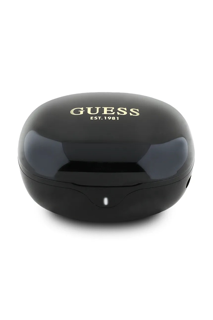 Guess vezeték nélküli fülhallgató Flat Classic Logo Electroplated fekete GUTWST7FCEEK