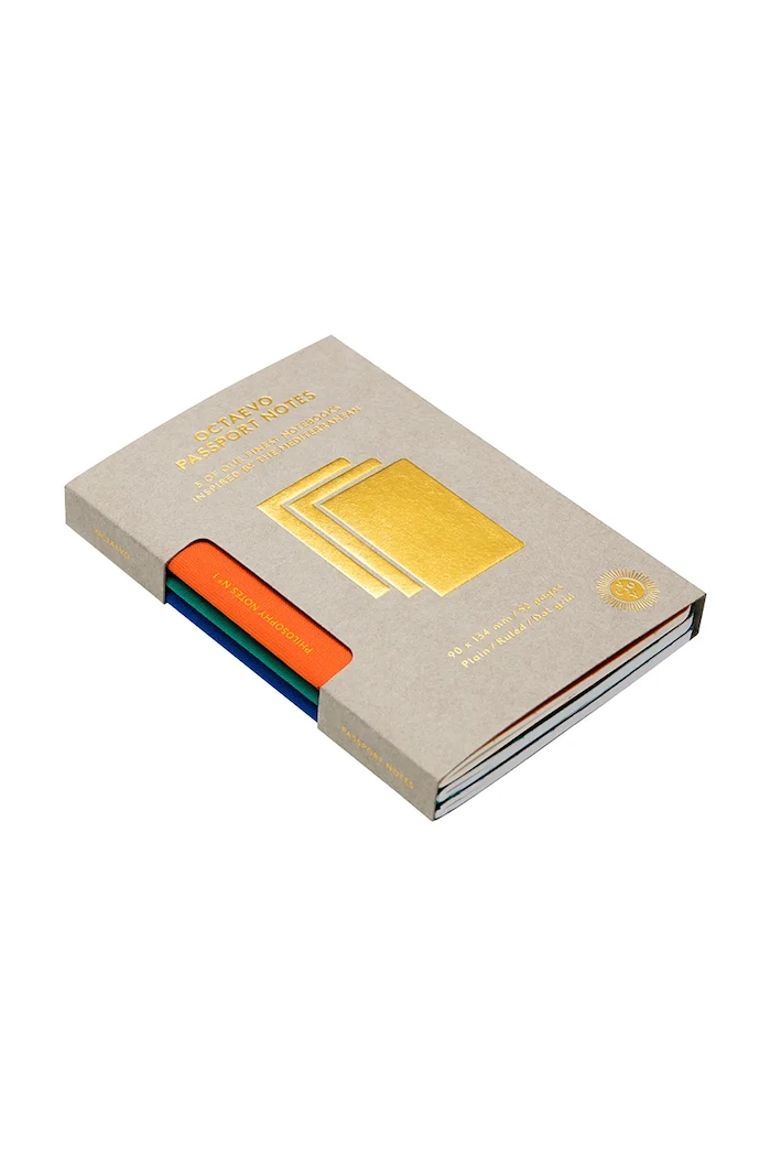 Octaevo set de caiete Philosophy Passport Notes Box 3-pack multicolor OBPPN.15