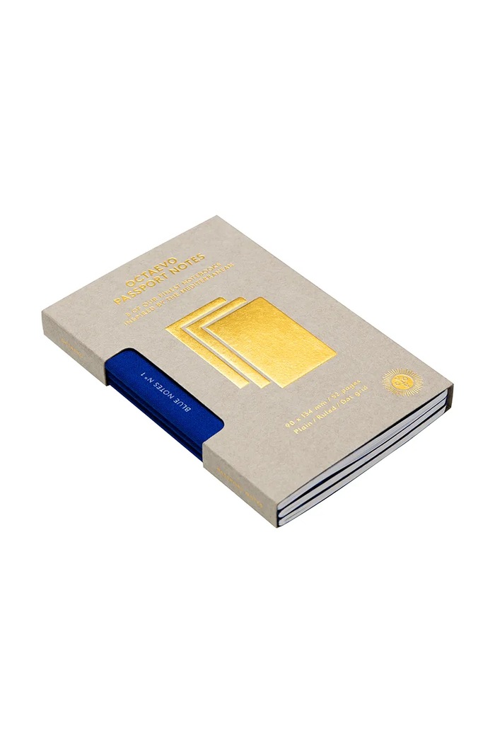 Octaevo set de caiete Blue Passport 3-pack albastru OBBPN.15
