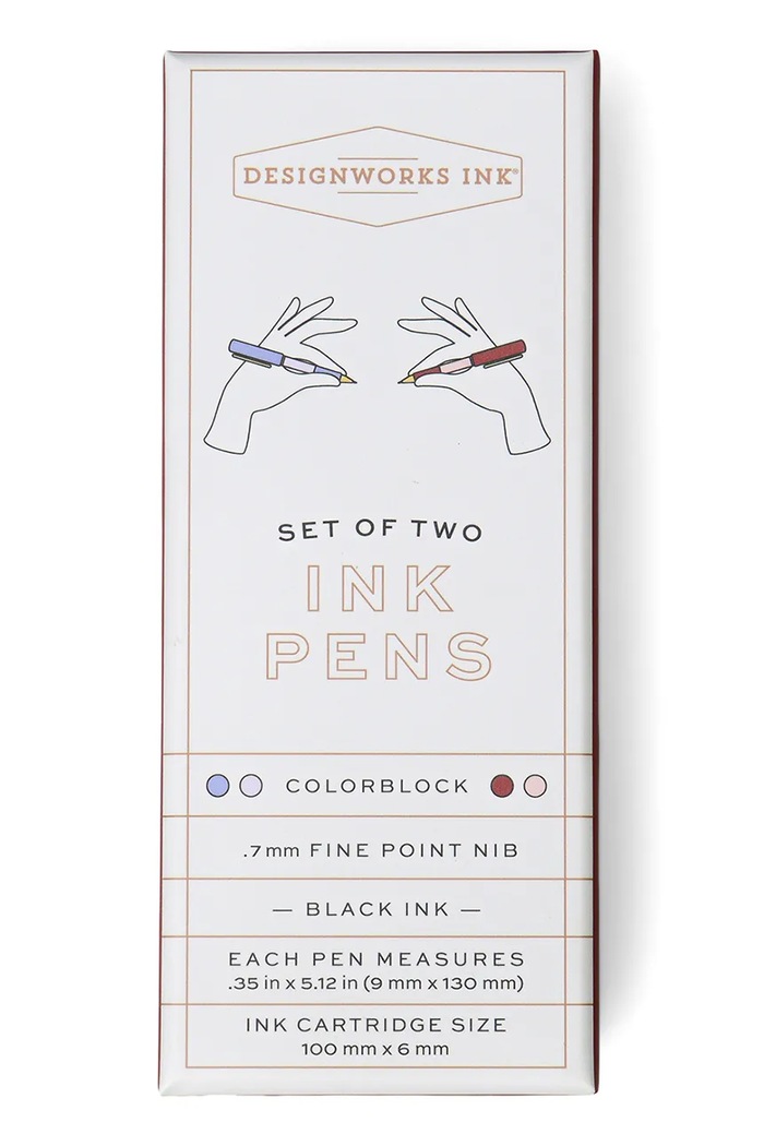 Lifestyle Designworks Ink Pix Colorblock Pens Lavender 2-pack DCBS.1014EU multicolor