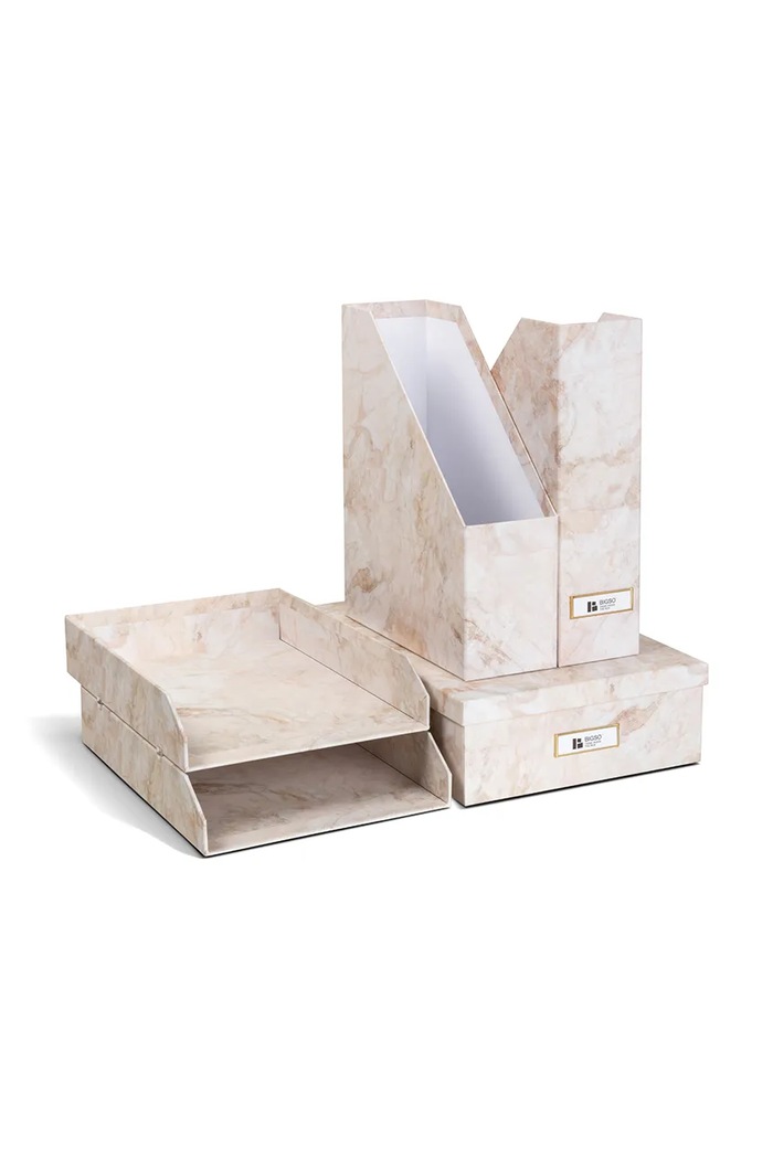 Органайзер за документи Bigso Box of Sweden Holger (5 броя) бежов 491589462.99