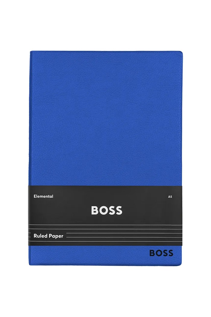 BOSS caiet Essential Blue Line A5 albastru HNH121LL