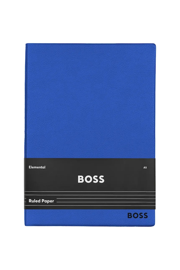 BOSS caiet Essential Blue Line A5 albastru HNH121LL