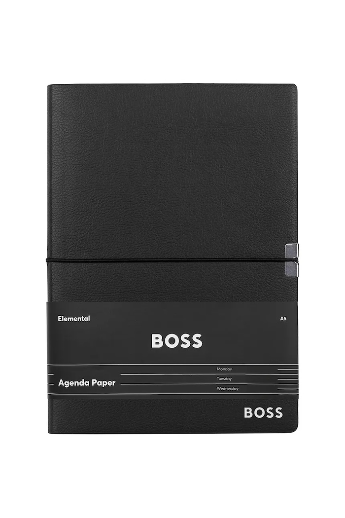 BOSS caiet Elegance Black Agenda A5 negru HNH124AA