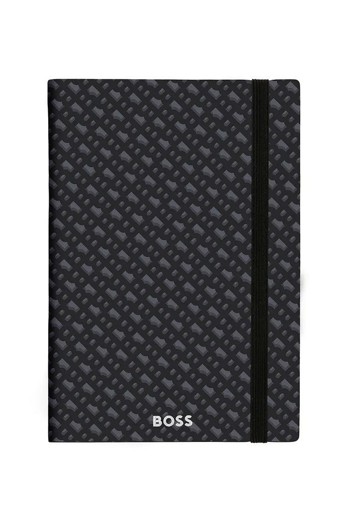 BOSS caiet Monogram A5 HNH412JL negru AA00