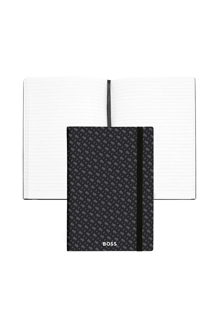 BOSS caiet Monogram A5 HNH412JL negru