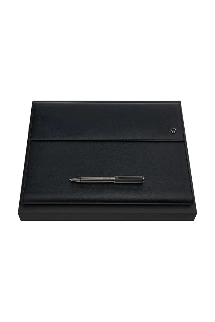 BOSS dosar de documente și set de pixuri Black & Gun 31,5 x 24 cm negru HPBF565A