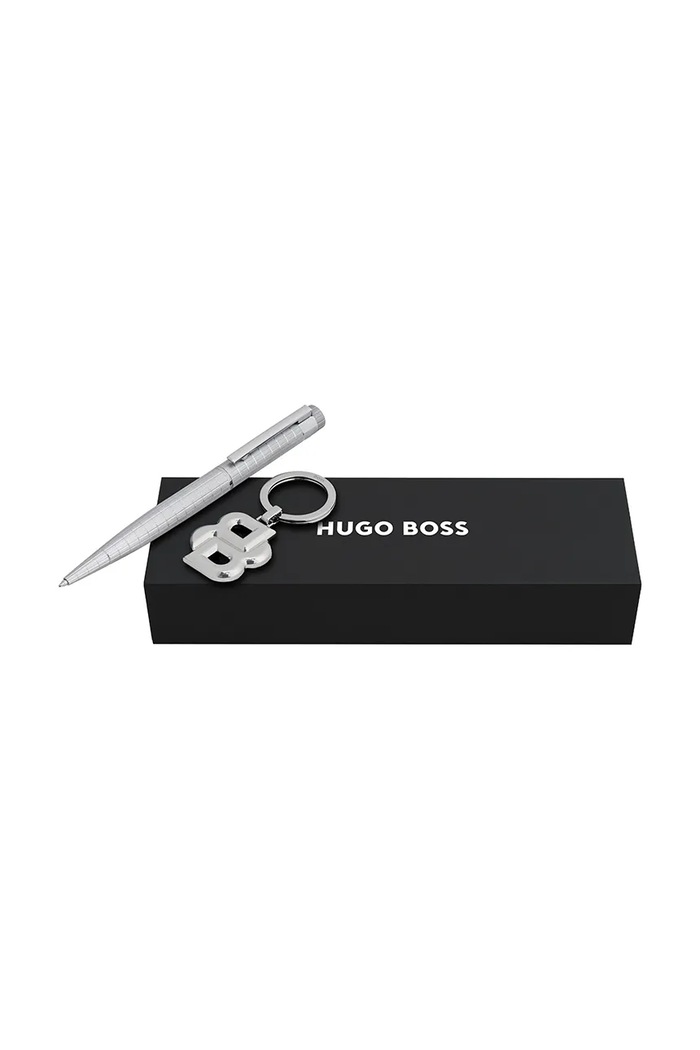 Set kemijska olovka i privjesak BOSS 20 x 6,2 x 3,5 cm siva HPBK563H