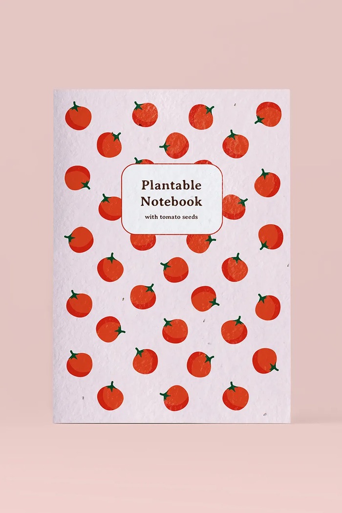 Zápisník so semienkami paradajok na pestovanie RESETEA 14,8 x 21 cm červená Erst455