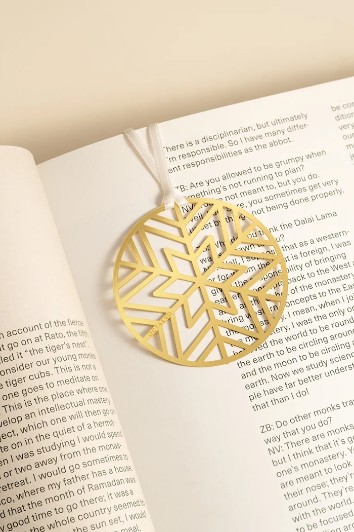 Lifestyle Octaevo filă la cărți Christmas Bauble 5 x 10 cm OBMCB2.25 galben