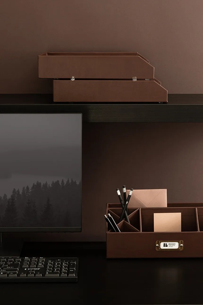 Bigso Box of Sweden organizer pentru documente Hakan 23 x 31 x 6 cm 2-pack maro 7892R3001.99