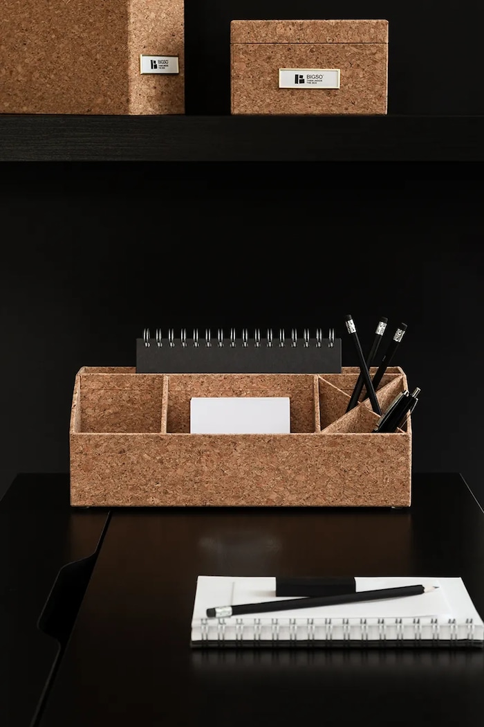 Bigso Box of Sweden organizer biurkowy Elisa 33 x 12,5 x 12,5 cm brązowy 2751N4001.99