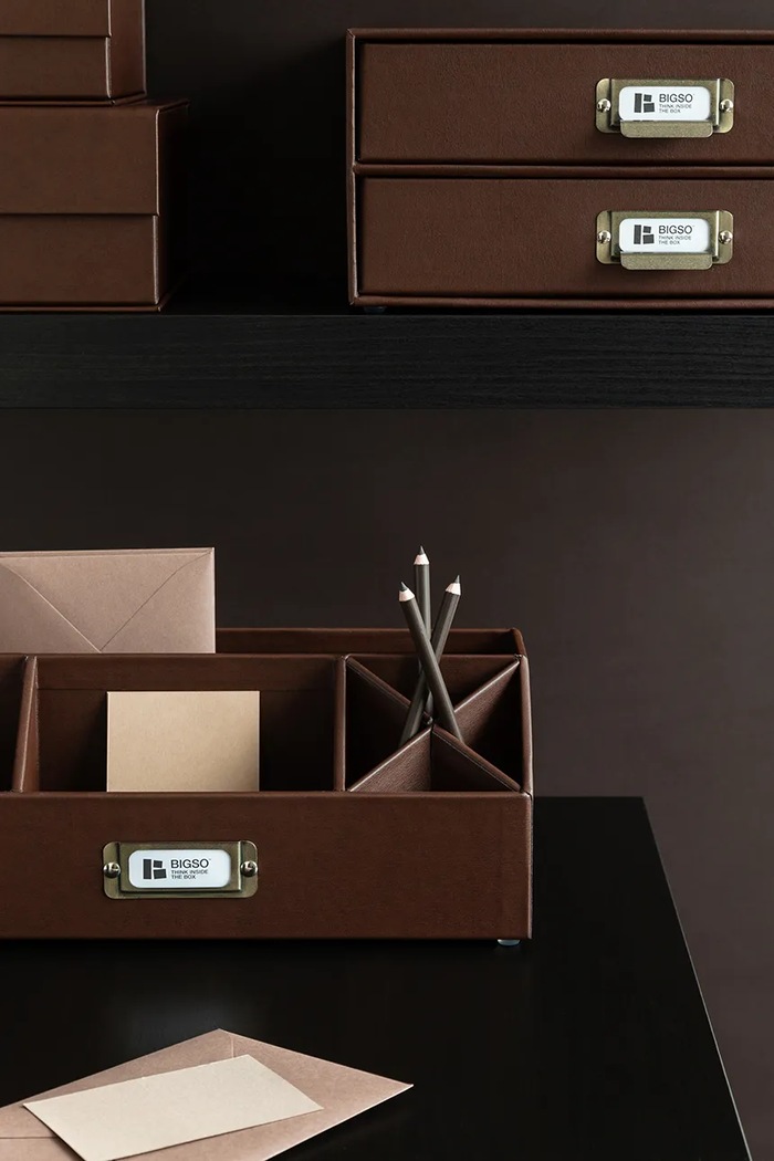 Bigso Box of Sweden organizer pentru documente Elisa 33 x 12,5 x 12,5 cm 2751R3068.99 maro