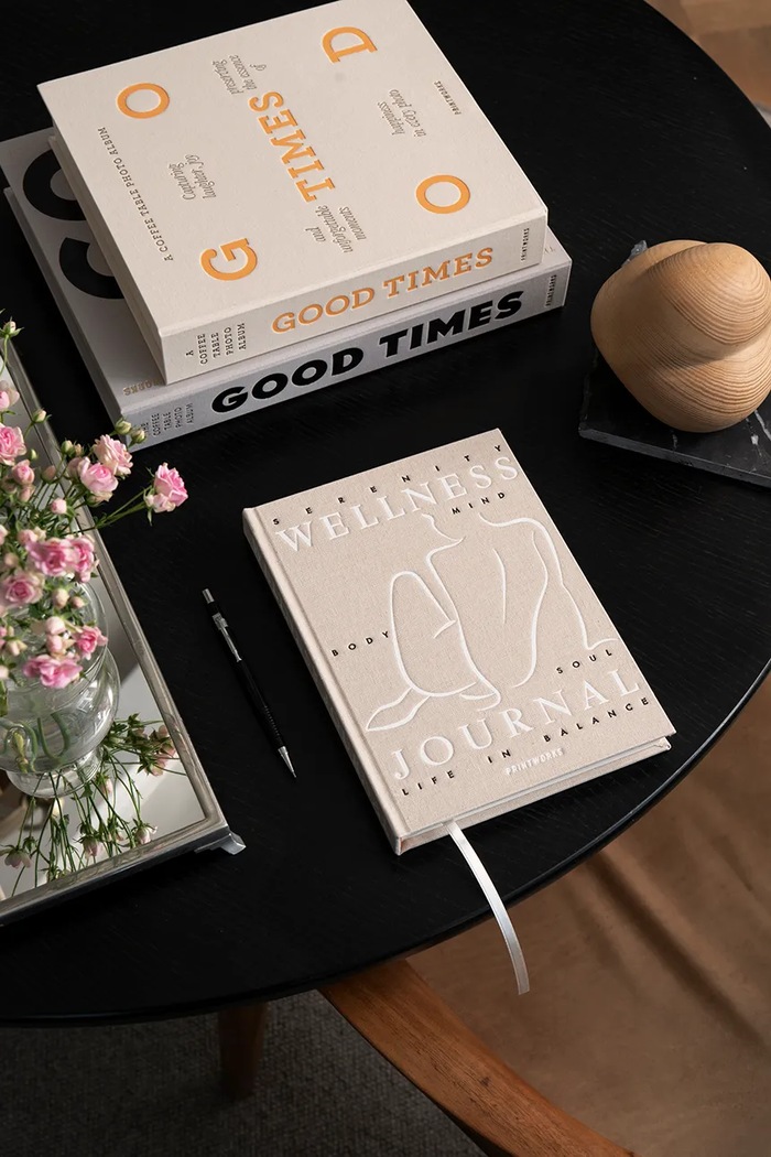 Decor Denník Printworks Wellness Journal 24,5 x 17 x 2,5 cm PW00709 béžová