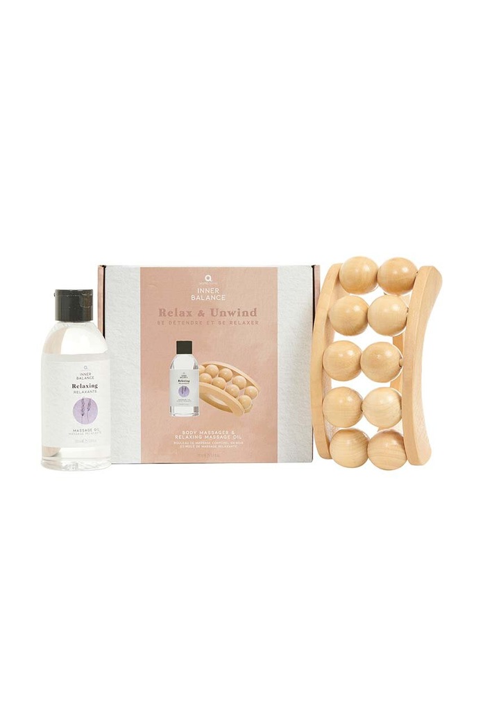 Komplet za masažo telesa Aroma Home Inner Balance Relax & Unwind Body Massage Gift Set AH.GT.0001.PK pisana AA00