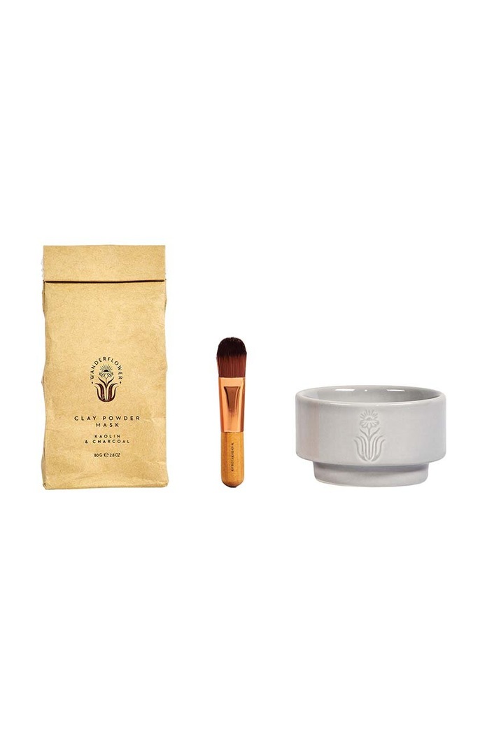 Wanderflower set maschera per il viso fai da te Clay Face Mask Kit multicolore WFL018
