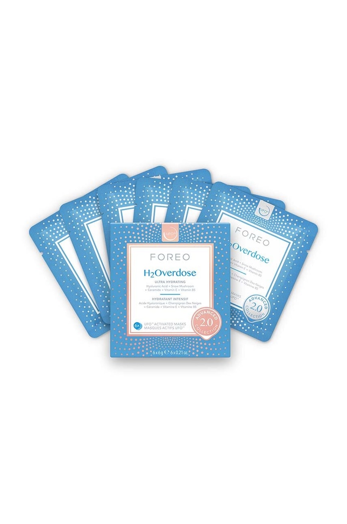 Ufo μάσκα ενεργής υπερενυδάτωσης FOREO UFO Masks H2Overdose 2.0 6-pack μπλε F1061