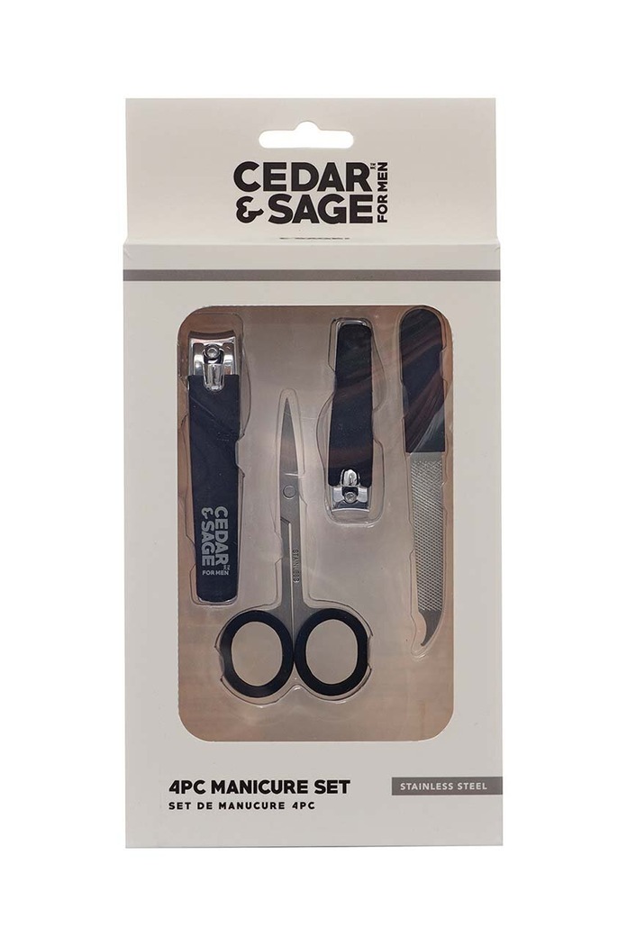 Cedar & Sage manikűr készlet 4 db többszínű MLMS0001BK