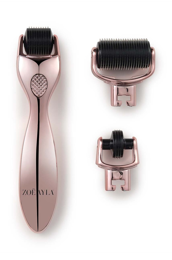 Set dermarollera s mikroiglicama Zoë Ayla Microneedle set 3-pack roza RT229.MCNEE