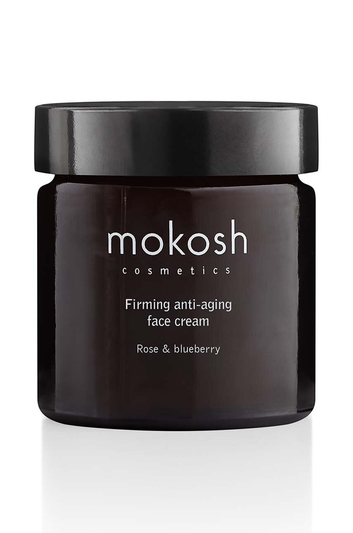 Zpevňující pleťový krém proti stárnutí Mokosh Růže & Borůvka 60 ml černá 5902729035750