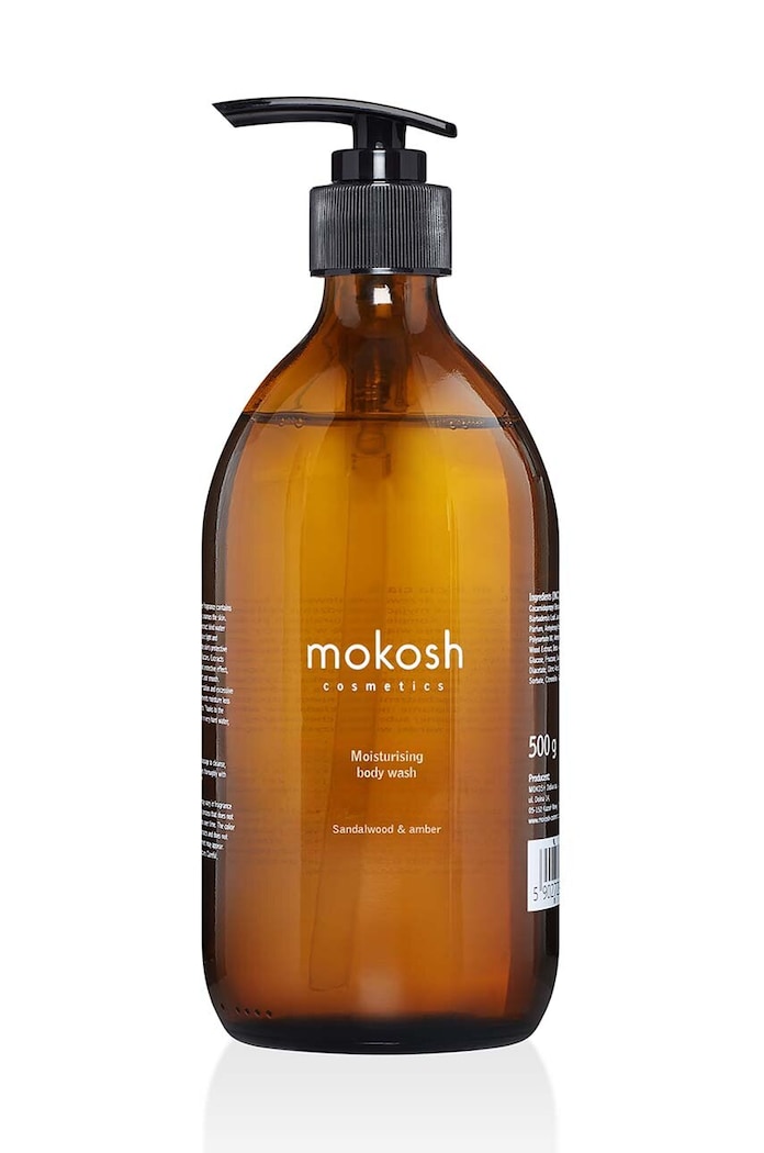 Hydratační sprchový gel Mokosh Santalové dřevo & Jantar 500 g žlutá 5902729034661