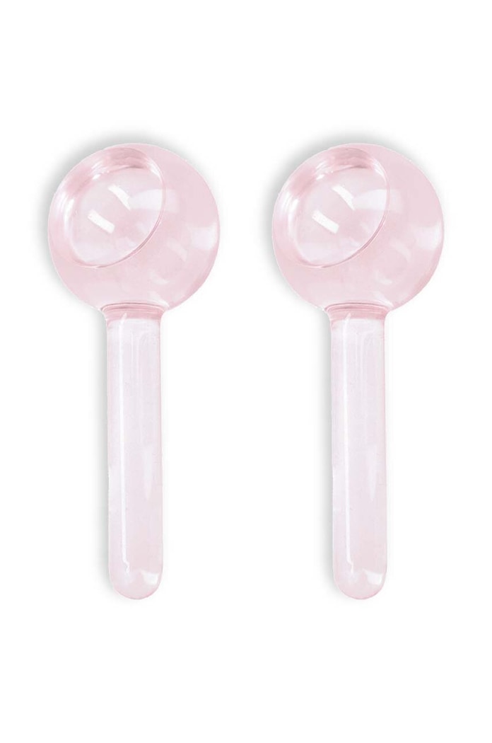 The Vintage Cosmetics Company masażer do twarzy 2 Piece Ice Globes 2-pack różowy 2IGP2