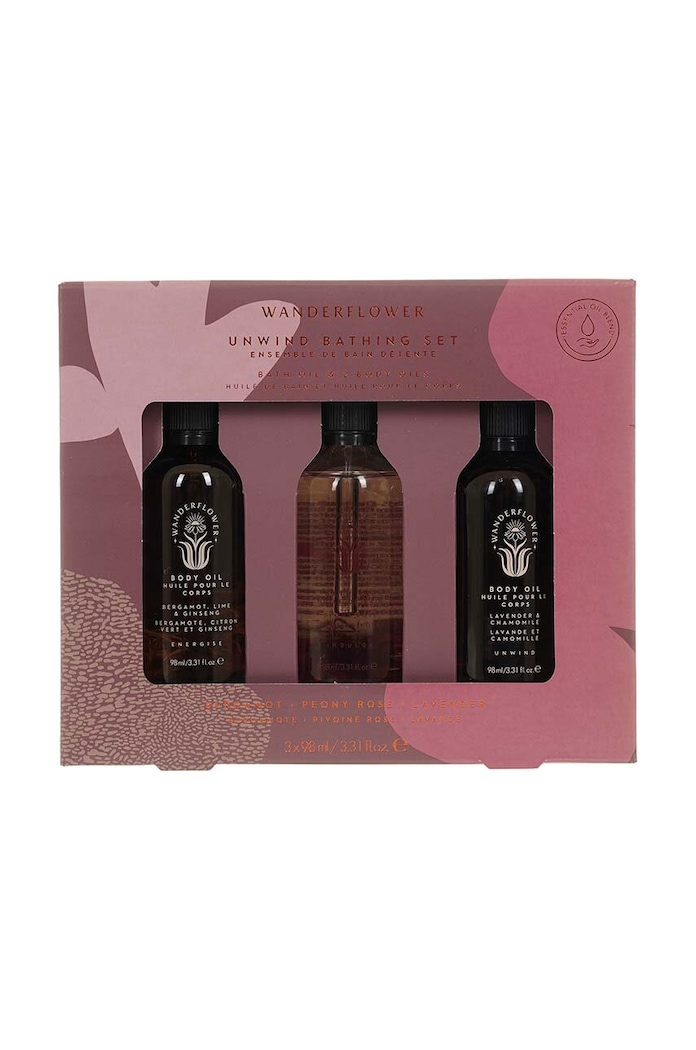 Sada koupelových olejů Wanderflower Unwind Bathing Set 3-pack WFL0062UB.UK vícebarevná AA00