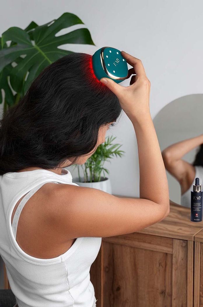 Μασάζ κεφαλής led για την τόνωση των μαλλιών FOREO FAQ 301 Blue Emerald F0273 πολύχρωμο
