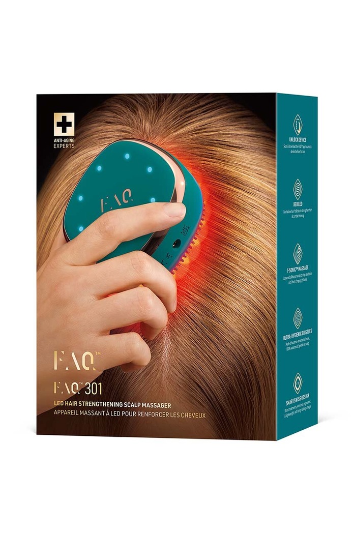 Home SPA Μασάζ κεφαλής led για την τόνωση των μαλλιών FOREO FAQ 301 Blue Emerald F0273 πολύχρωμο