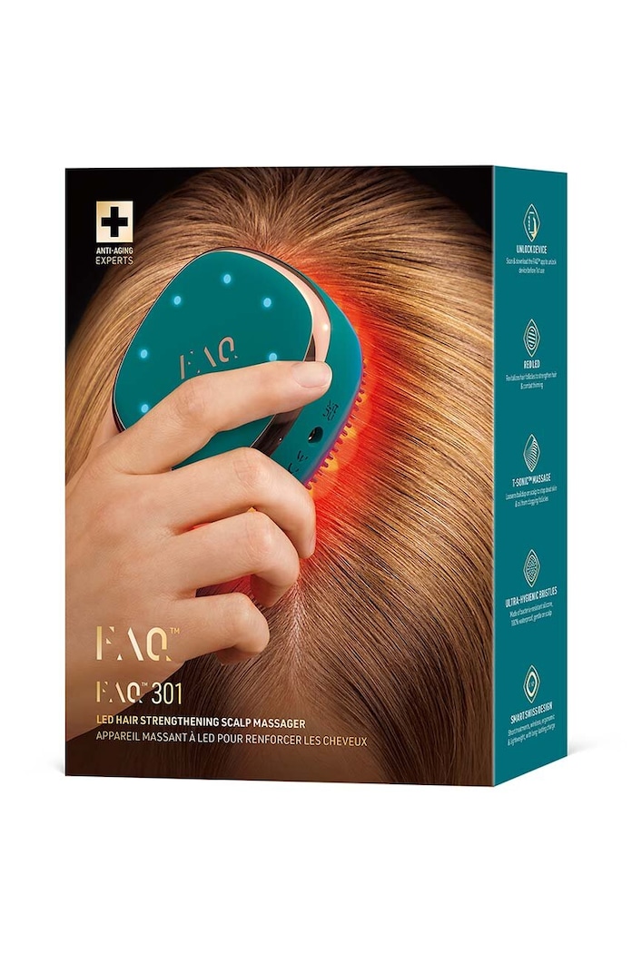 Home SPA Μασάζ κεφαλής led για την τόνωση των μαλλιών FOREO FAQ 301 Blue Emerald F0273 πολύχρωμο