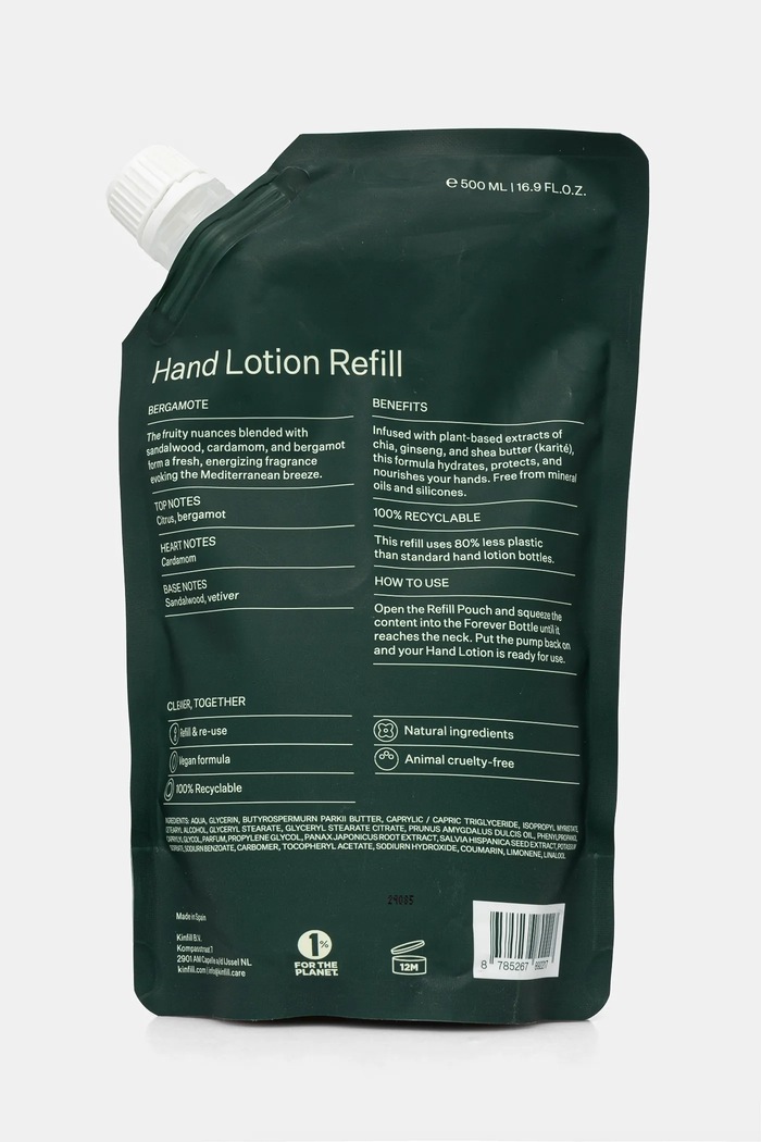 Losjon za roke Kinfill Bergamote 500 ml KFHC00102.02.R zelena AA00