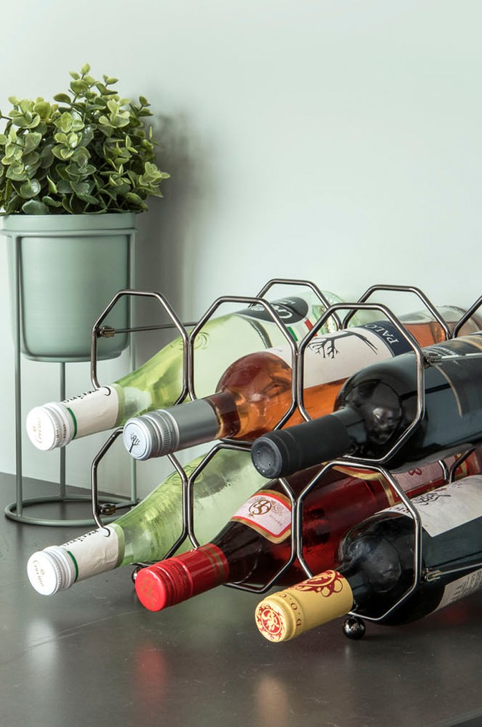 Present Time Raft pentru vin gri PT3474GY