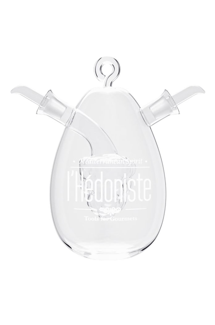 Balvi Podwójna butelka na płynne przyprawy 450 ml + 50 ml 26064 transparentny AA00