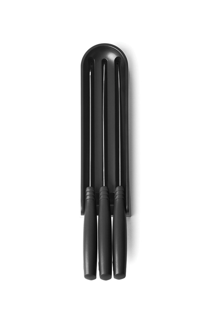 Kuchnia i bar Brabantia zestaw noży z organizerem (3-pack) 123023 szary