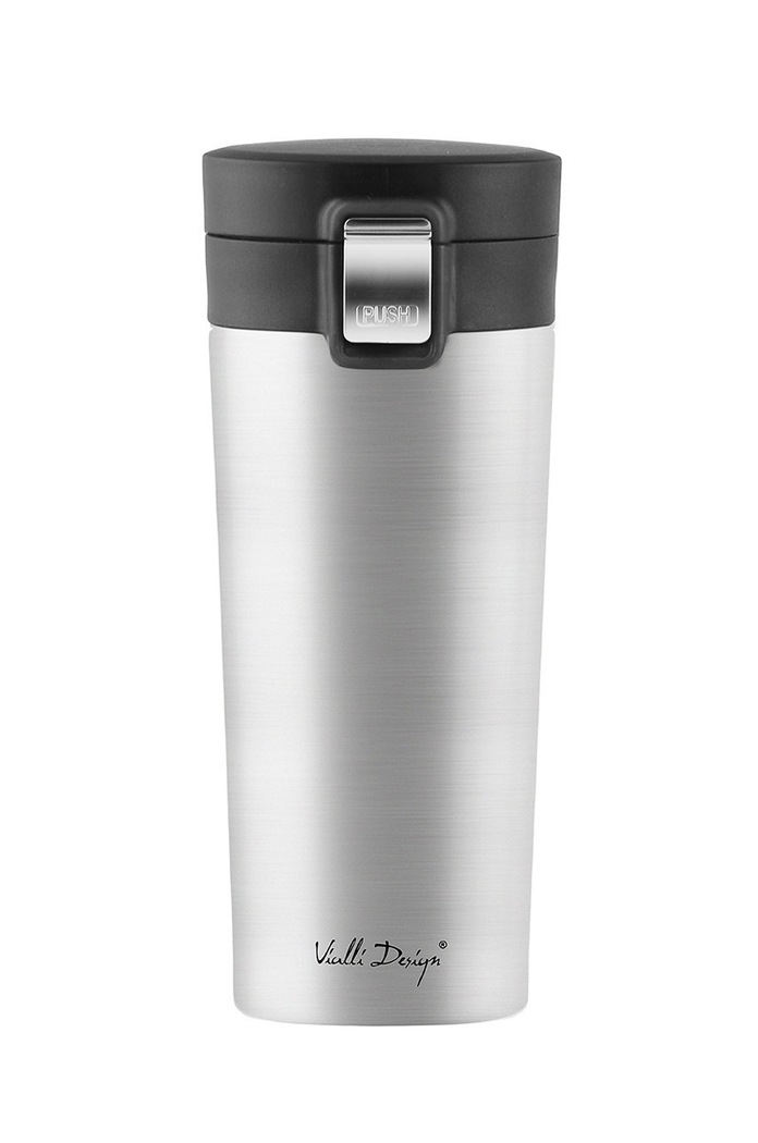 Termohrnek Vialli Design Fuori 400 ml šedá 8029